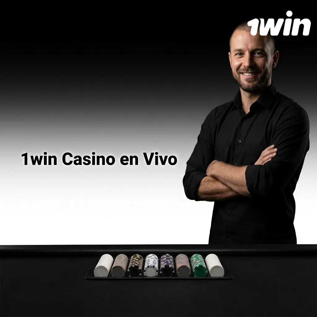 Jugadores disfrutando del casino en vivo de 1win con ruleta, blackjack y dealers reales en tiempo real