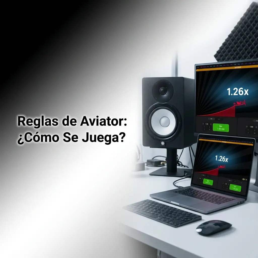 Reglas del juego Aviator: avión despegando con multiplicadores de apuesta en pantalla de casino en línea