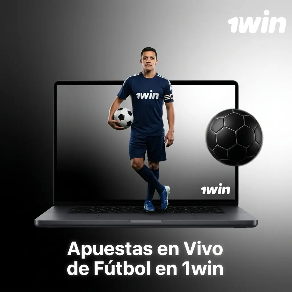 Pantalla de apuestas en vivo de fútbol en la plataforma 1win con estadísticas y cuotas en tiempo real