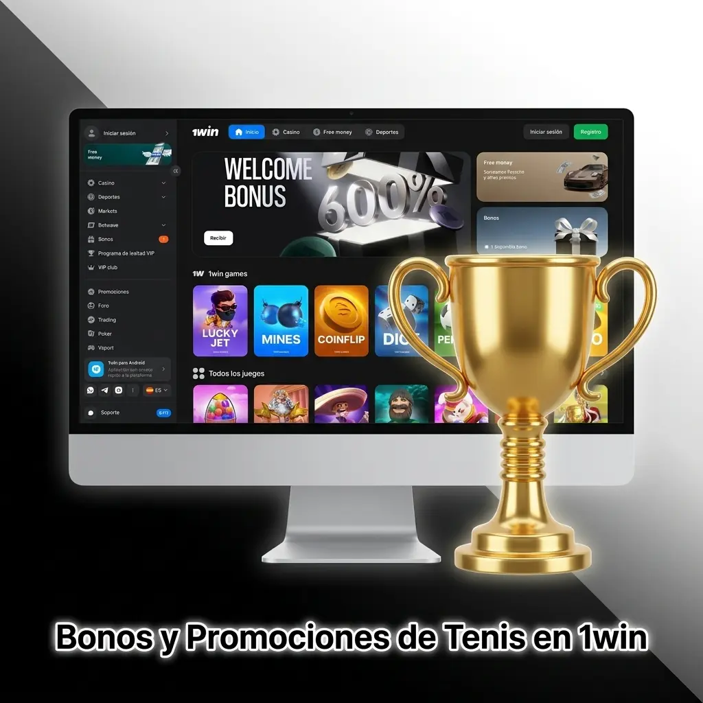 Bonos y promociones especiales de tenis en 1win para apostadores chilenos, con ofertas exclusivas y beneficios