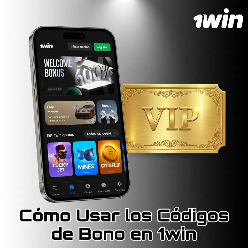 Pasos para usar códigos de bono en 1win, plataforma de apuestas en línea con promociones exclusivas