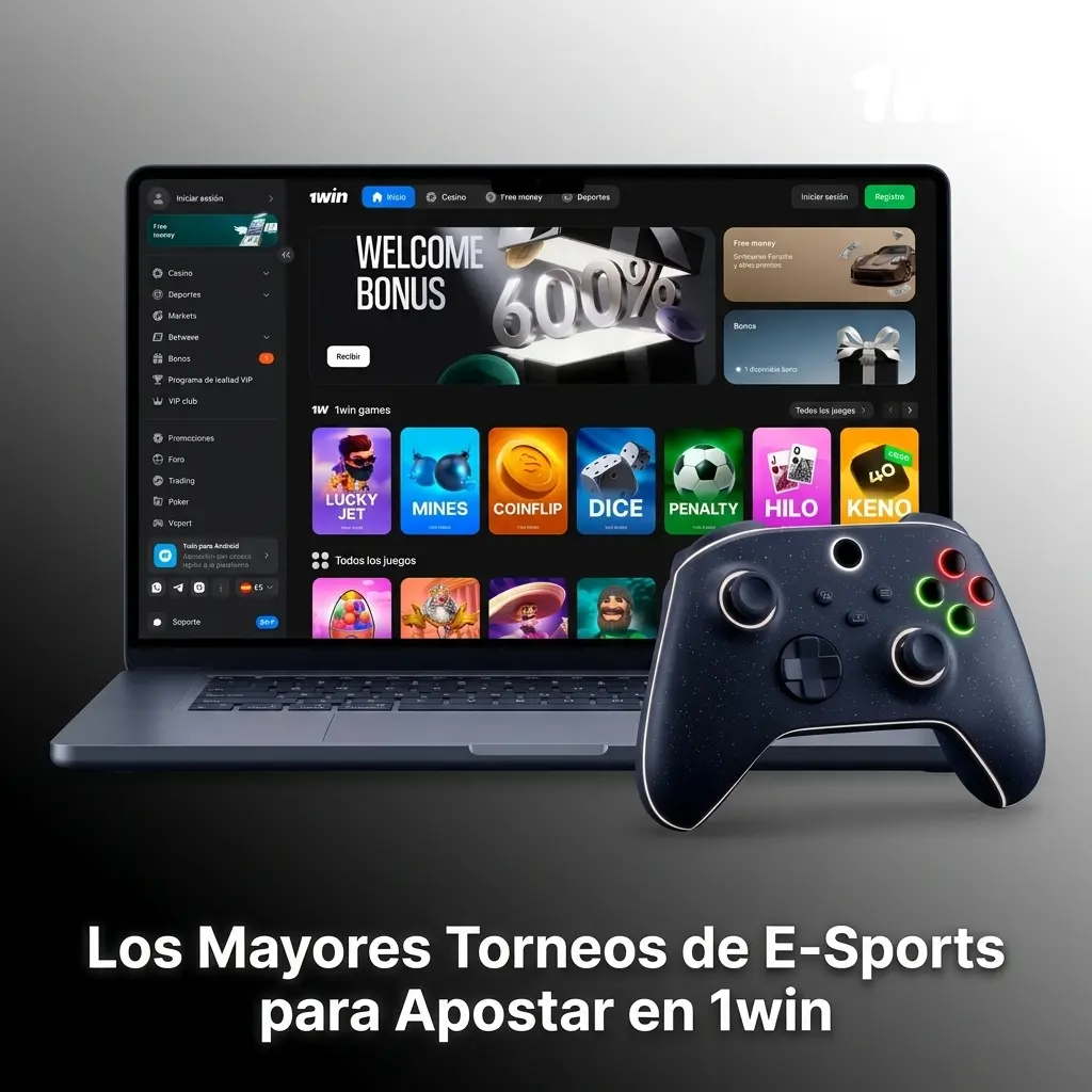 Jugadores compitiendo en grandes torneos de e-sports disponibles para apostar en 1win