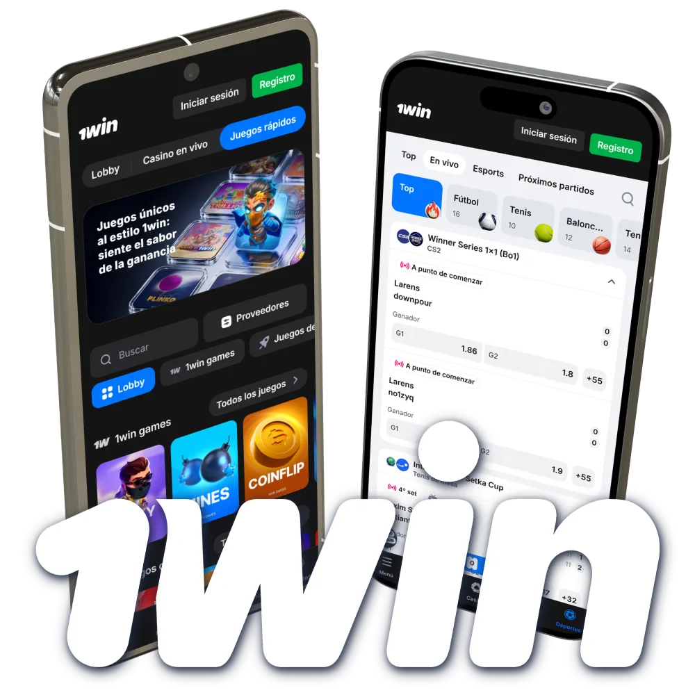 Instala la nueva 1win Aplicación móvil para apostar desde cualquier lugar.