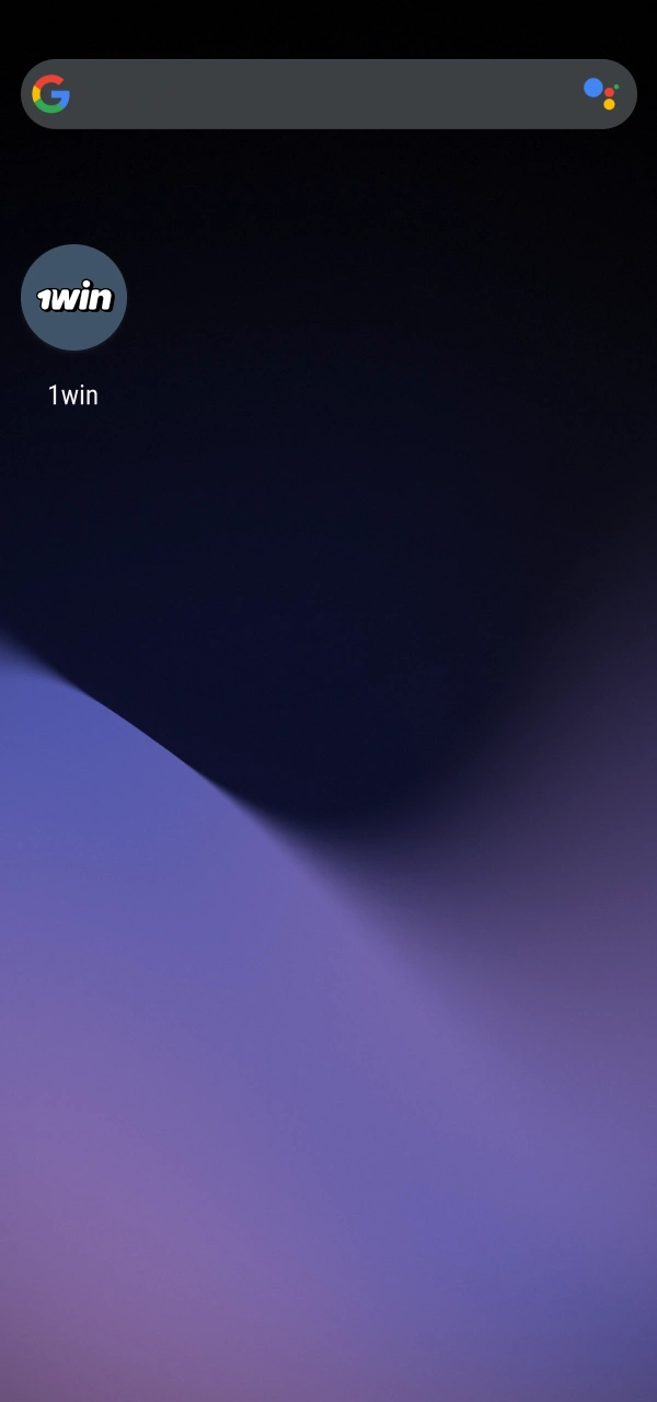Abre el software instalado Android y explora tu cuenta 1win Aplicación.