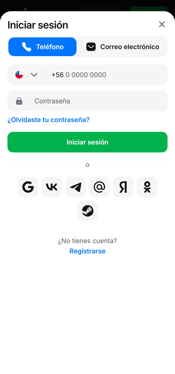 Registra tus datos en el sistema iOS mediante la 1win Aplicación.